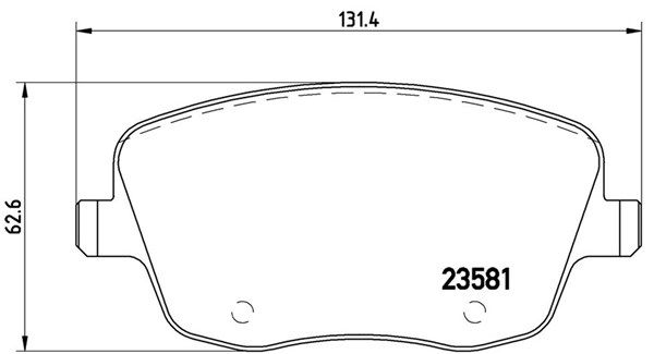 MAGNETI MARELLI stabdžių trinkelių rinkinys, diskinis stabdys 363700485057